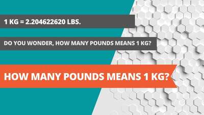 How many pounds means 1 kg?