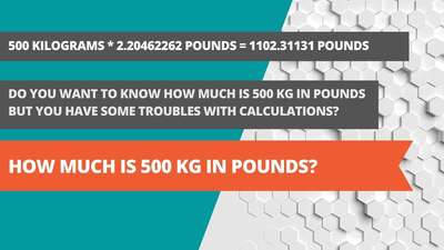 How much is 500 kg in pounds?