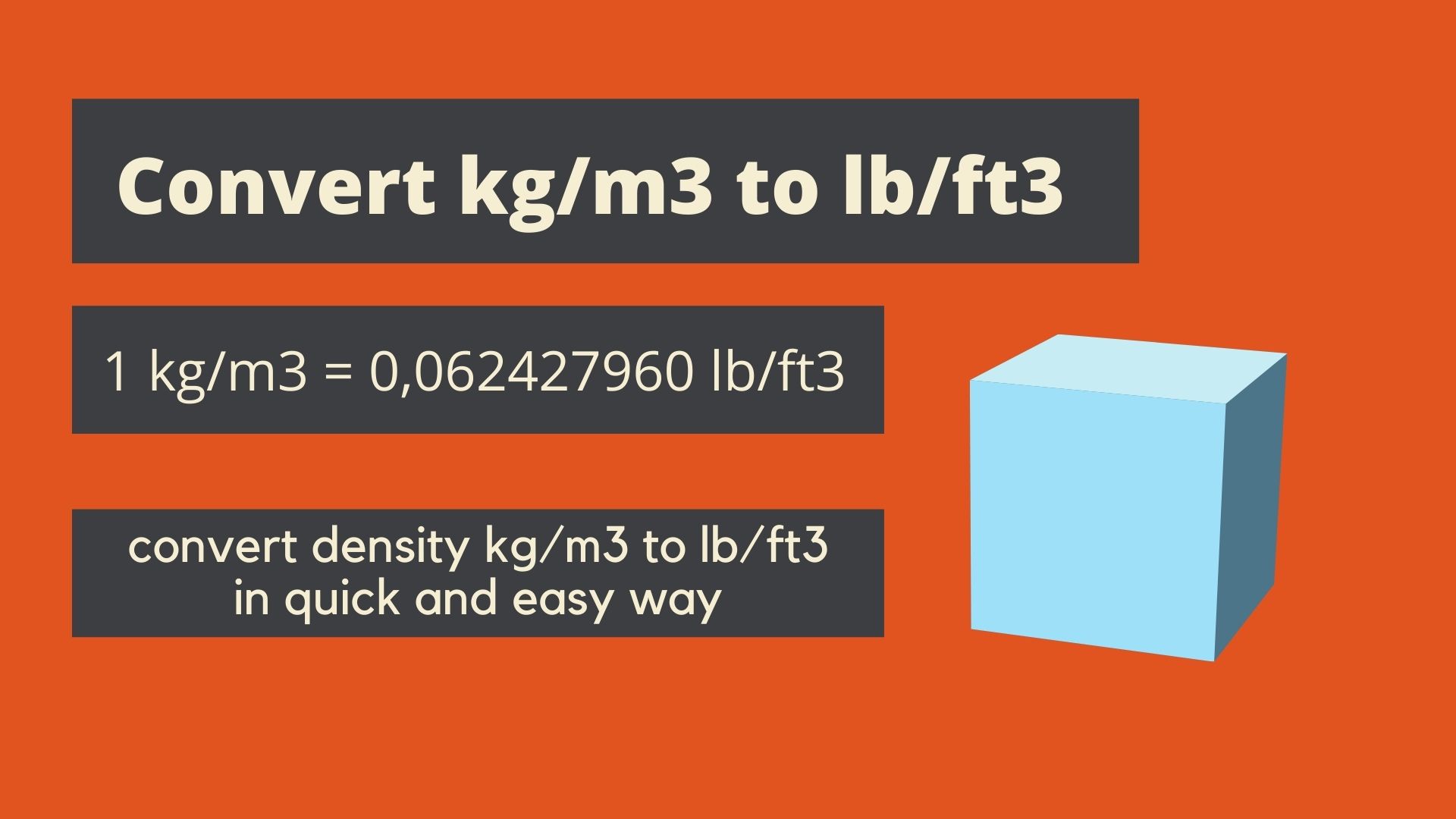 Convert Kg m3 To Lb ft3 Quick Online Converter Easy Formula